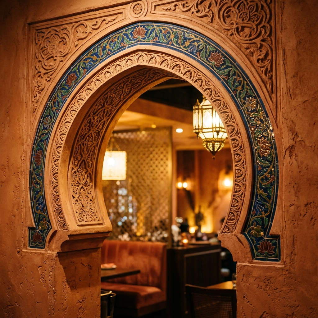 Moorish arch details